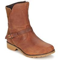 teva de la vina low womens mid boots in brown