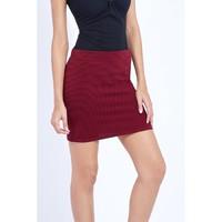 TEXTURED JERSEY MINI SKIRT