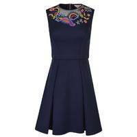 ted baker lavensa folk skater dress