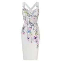 TED BAKER Scarlin Passion Flower Bodycon Dress