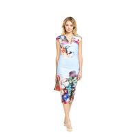 ted baker focus bouquet neoprene dress