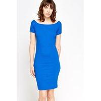 Textured Midi Bodycon Dress