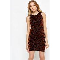 Textured Shimmer Bodycon Dress