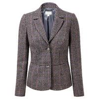 Textured Wool Blazer (Grey and Coloured Check / 12)