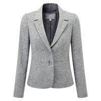 Textured Wool Blazer (Dark Grey/Ivory / 20)