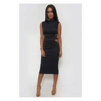 Tempest Bodycon Skirt & Boxy Top In Black