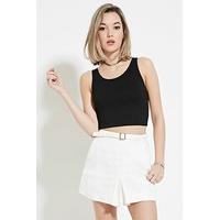 Textured Pleat Mini Skirt