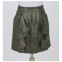 Ted Baker size 14 gold mini skirt
