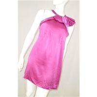 Ted Baker Size 10 \'Pretty In Pink\' Fuchsia Pink Silk Party Dress