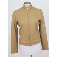 Teodem, size 8 light golden tan leather jacket