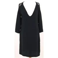 Ted Baker Size 12 Black Silk Dress
