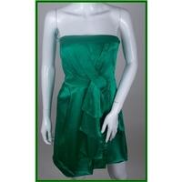 ted baker size s green strapless dress