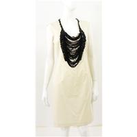 Ted Baker Size 12 Black and Cream Dress