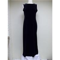 Tesco Design Black Velvet Look Evening Dress T Designed for Tesco - Black - Sleeveless