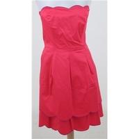Ted Baker, size: 12, bright pink strapless summer dress
