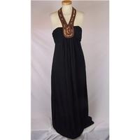 ted baker size 10 black evening dress