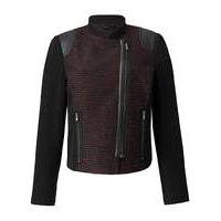 textured biker jacket