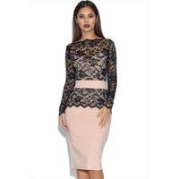 Tempest Two Tone Billie Lace Midi Dress