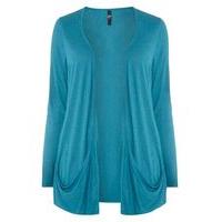 Teal Green Pocket Cardigan, Teal