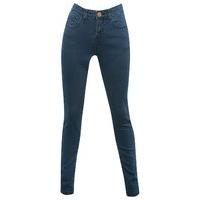 Teen girls full length five pocket mid wash skinny slim leg jeans - Mid wash
