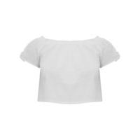 teen girl bardot neck short sleeve with tie detail cotton linen blend  ...