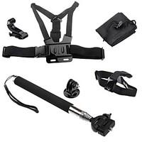 Telescopic Pole Chest Harness Front Mounting Monopod Tripod Case/Bags Hand Grips/Finger Grooves Mount / Holder ForXiaomi Camera Gopro 5