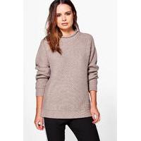 Textured Chunky Jumper - dove