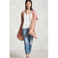 Textured Open-Front Kimono