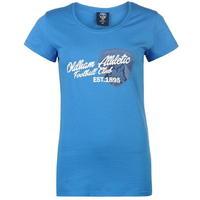 Team Oldham Athletic Graphic T Shirt Ladies