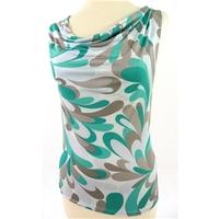 Ted Baker Size 8 100% Silk Backless Summer Top