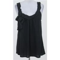 Ted Baker size 14 black Sleeveless Vest with Bow detail