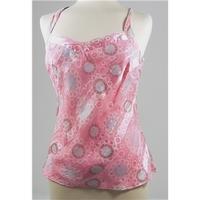 Ted Baker Size 8 Sorbet Pink Silk Mix Camisole Top