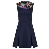 TED BAKER Lavensa Folk Skater Dress