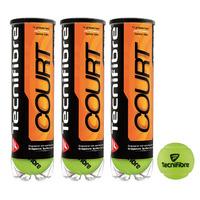 Tecnifibre Court Tennis Balls - 1 Dozen