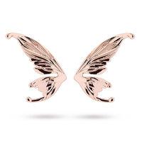 Ted Baker Rose Gold Plated Cobweb Fairy Wing Stud Earrings
