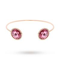Ted Baker Jewellery Revenna Double Rivoli Crystal Ultra Fine Cuff- Rose Gold