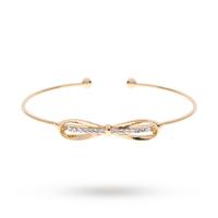Ted Baker PVD Gold Plated Sorina Sleek Bow Ultra Fine Cuff