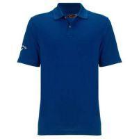 Textured Solid Polo Shirt - Peacoat Blue