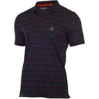 tech performance polo golf shirt black