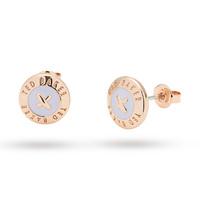 Ted Baker Jewellery Ladies\' Rose Gold Plated Eisley Enamel Mini Button Earring