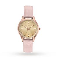 ted baker saffiano leather strap watch