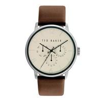 Ted Baker Men\'s Brown Strap & Cream Dial James Watch
