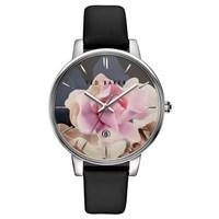 Ted Baker Black Strap & Floral Dial Kate Watch