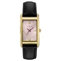 ted baker black gold rectangular tara watch