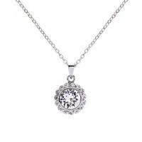 ted baker sela silver crystal daisy necklace