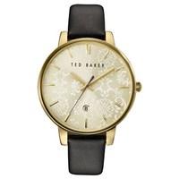 Ted Baker Black & Gold Dial Damask Watch