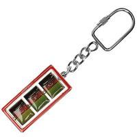 team football spin key ring