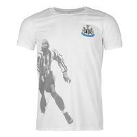 team newcastle united retro player t shirt mens