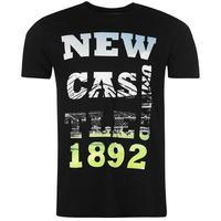 Team NUFC Photo Text T Shirt Mens