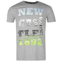 team nufc photo text t shirt mens